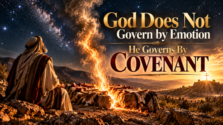 God Does Not Govern by Emotion He Governs By Covenant